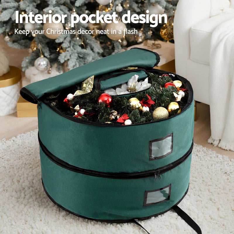 Christmas Garland & Wreath Storage Bag 2-Tier 60cm