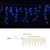 Jingle Jollys 32M Solar Christmas Icicle String Lights 960 LED – Blue
