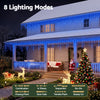 Jingle Jollys 32M Solar Christmas Icicle String Lights 960 LED – Blue