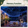 Jingle Jollys 32M Solar Christmas Icicle String Lights 960 LED – Blue