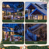 Jingle Jollys 32M Solar Christmas Icicle String Lights 960 LED – Blue