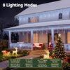 Jingle Jollys 32M Solar Icicle Lights 960 LED Cool White