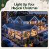 Jingle Jollys 32M Solar Icicle Lights 960 LED Cool White
