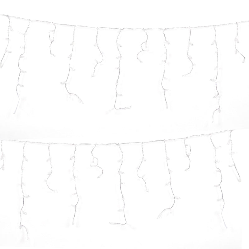 Jingle Jollys 32M Solar Icicle Lights 960 LED Cool White
