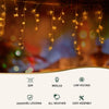 Christmas Lights Icicle Light 960 LED Warm White