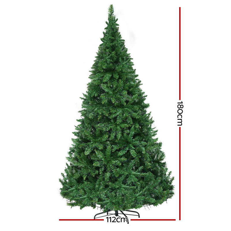 1.8M Pre-Lit Christmas Tree 874 Warm White LED Lights