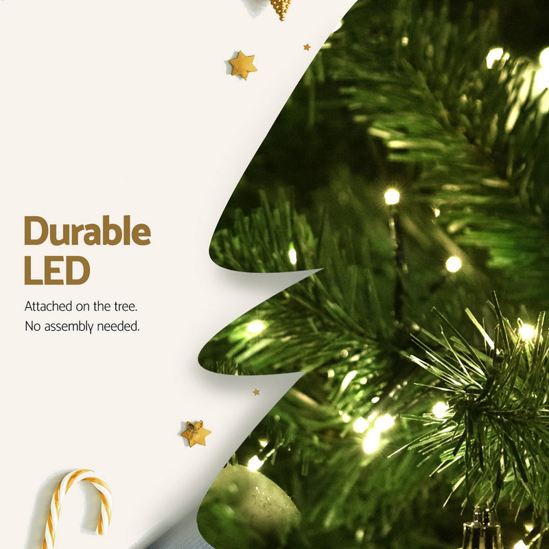 1.8M Pre-Lit Christmas Tree 874 Warm White LED Lights
