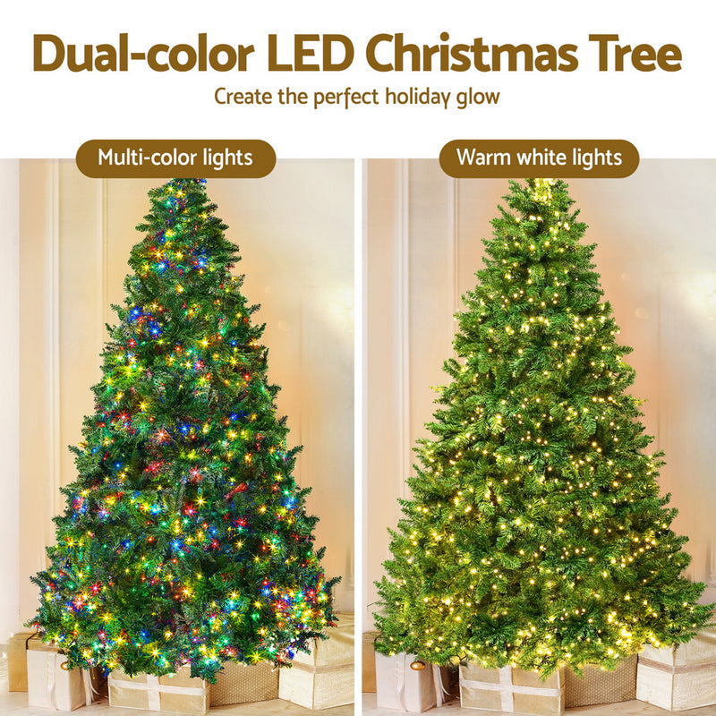 2.1m Christmas Tree – Multi-Colour LED, 8 Light Modes