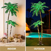 2.1m LED Lighted Christmas Palm Trees