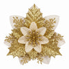 10-Piece Christmas Poinsettia Flower Decoration Set