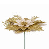 10-Piece Christmas Poinsettia Flower Decoration Set