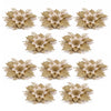10-Piece Christmas Poinsettia Flower Decoration Set