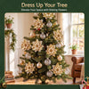10-Piece Christmas Poinsettia Flower Decoration Set