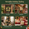 10-Piece Christmas Poinsettia Flower Decoration Set