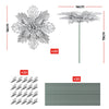 20-Piece Gold Christmas Poinsettia Flower Set