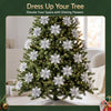 20-Piece Gold Christmas Poinsettia Flower Set