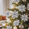20-Piece Gold Christmas Poinsettia Flower Set