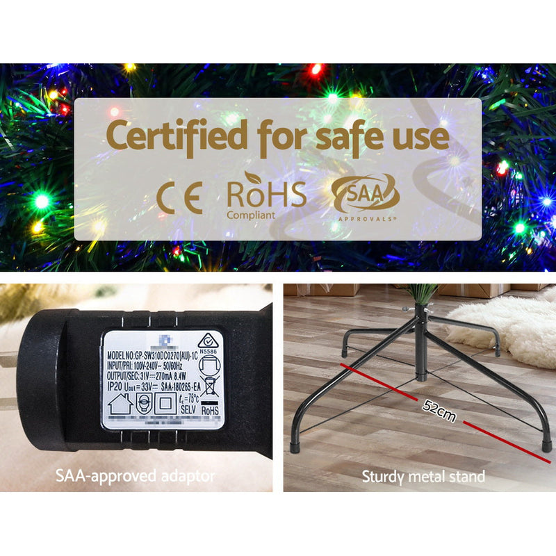 Christmas Tree 2.1m 2800 LED Lights 8 Modes
