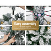 2.4M Snow Flocked Christmas Tree 1500 Tips