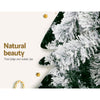 2.4M Snow Flocked Christmas Tree 1500 Tips