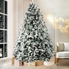 2.4M Snow Flocked Christmas Tree 1500 Tips