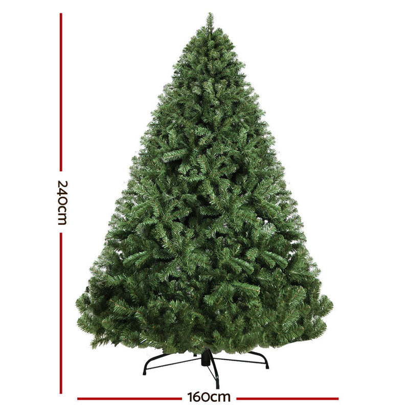 Christmas Tree 2.4M Green 1500 Tips