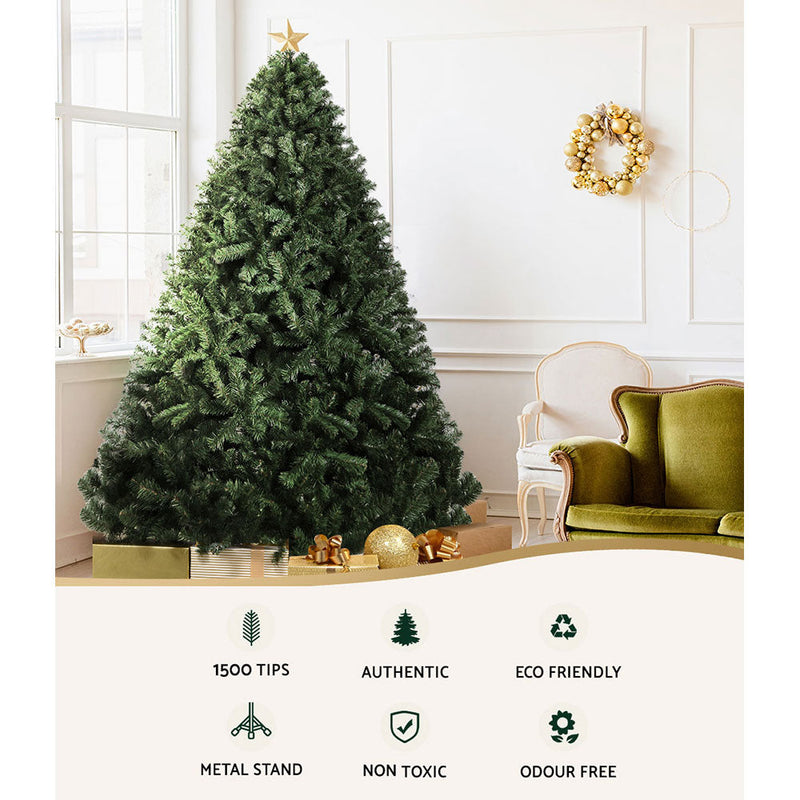Christmas Tree 2.4M Green 1500 Tips