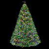 Christmas Tree 2.4M 8 Light Mode Multi Colour