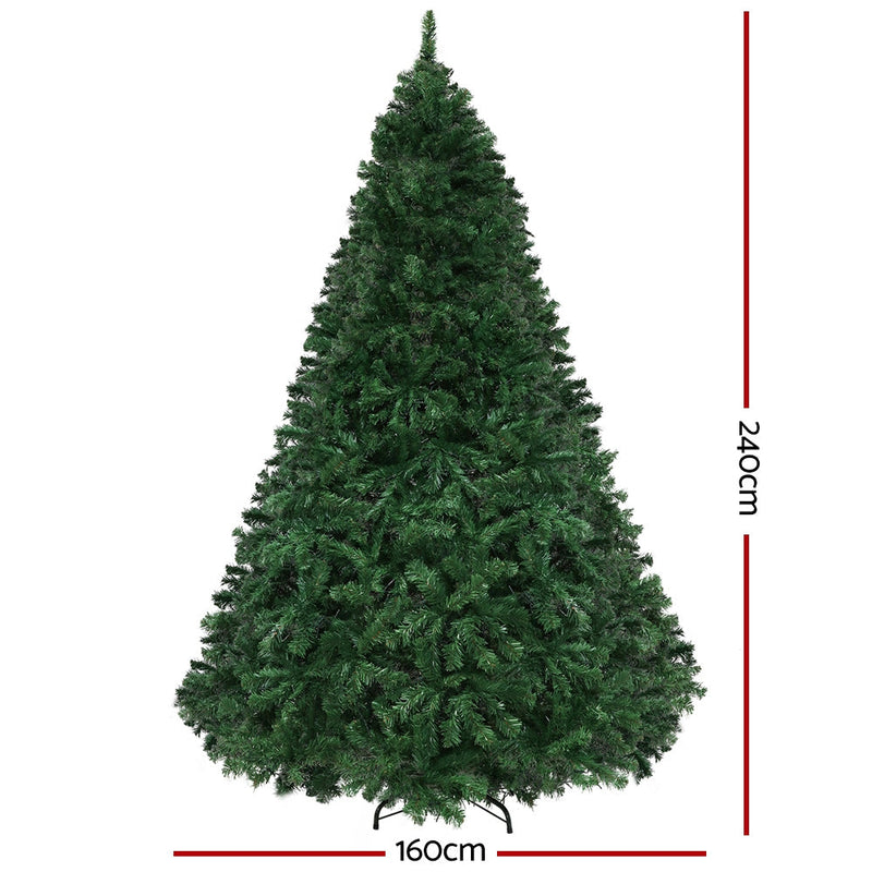 Christmas Tree 2.4M 8 Light Mode Multi Colour