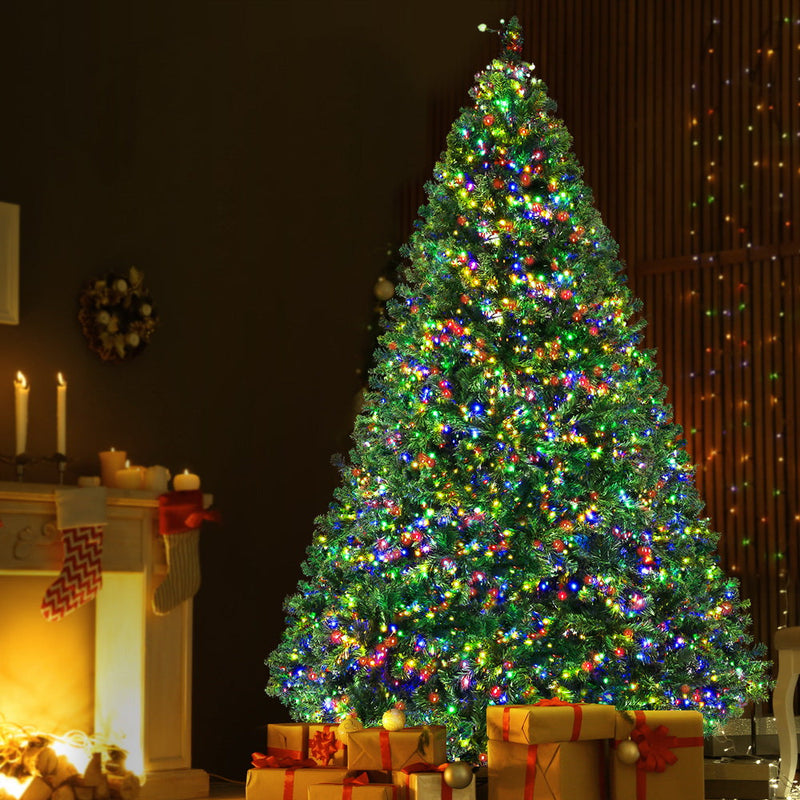 Christmas Tree 2.4M 8 Light Mode Multi Colour
