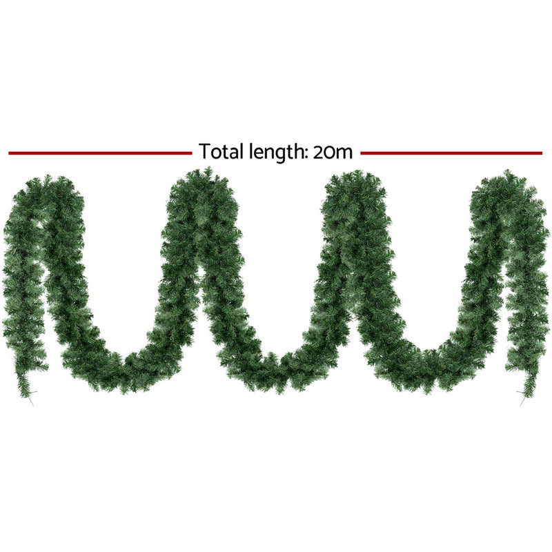 20M Christmas Garland LED 1400 Tips