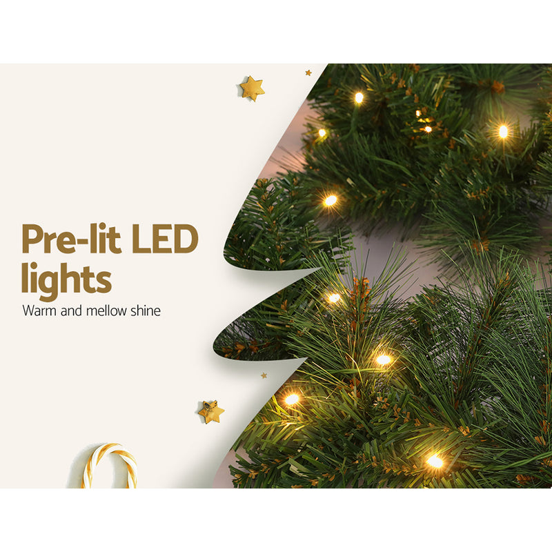 1.8m Christmas Garland with LED lights