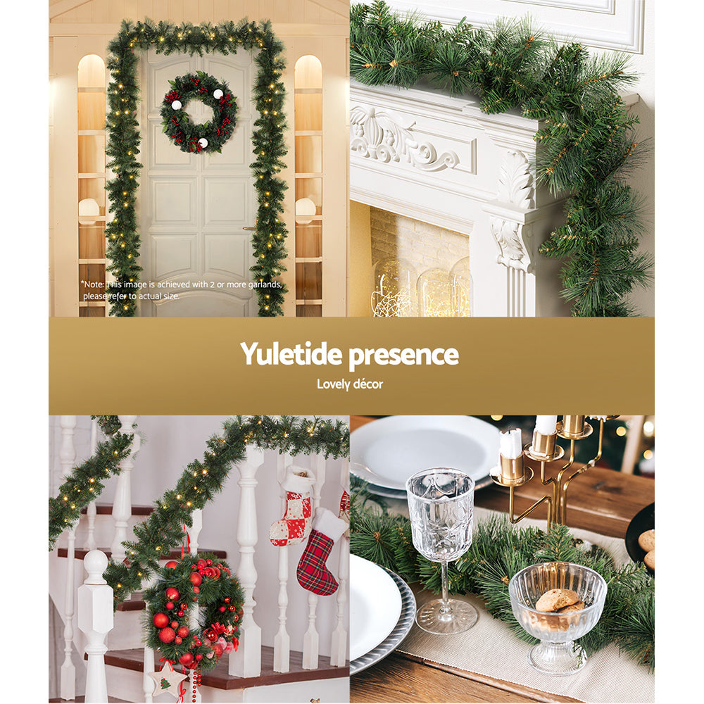 1.8m Christmas Garland with LED lights