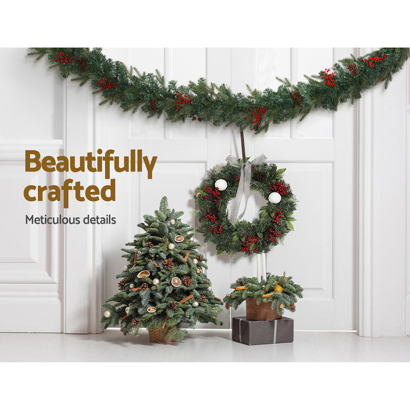 2.4m Christmas Garland with LED Lights