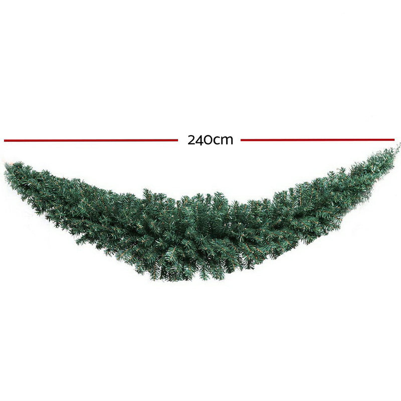 2.4m Christmas Garland Green