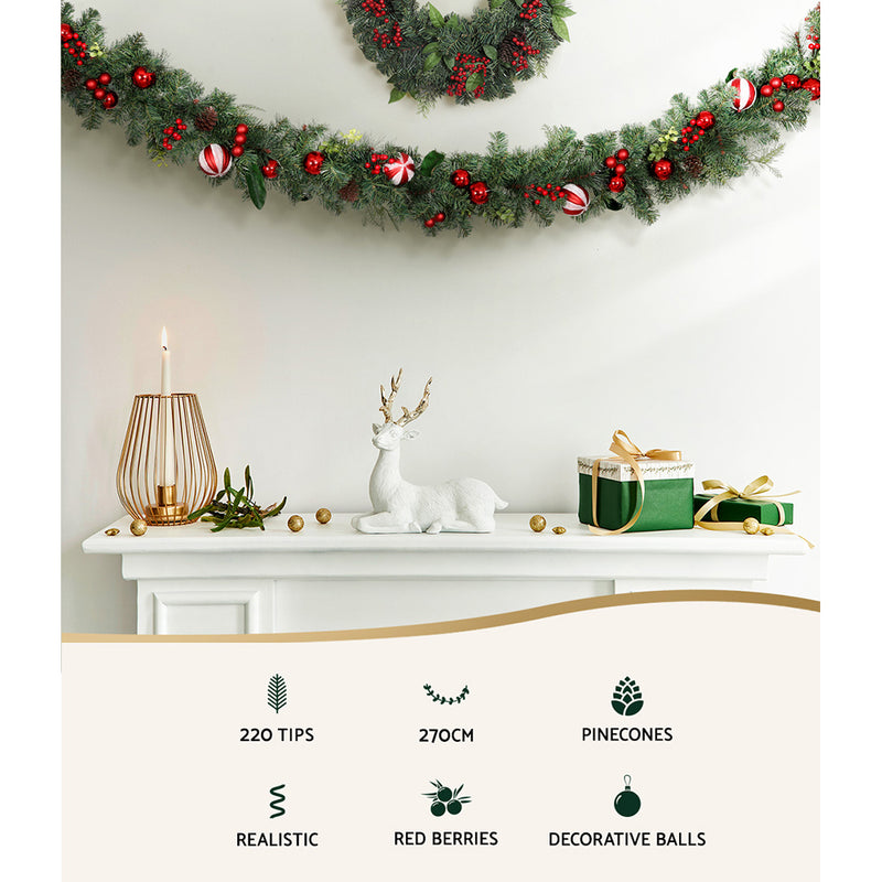 2.7m Christmas Garland