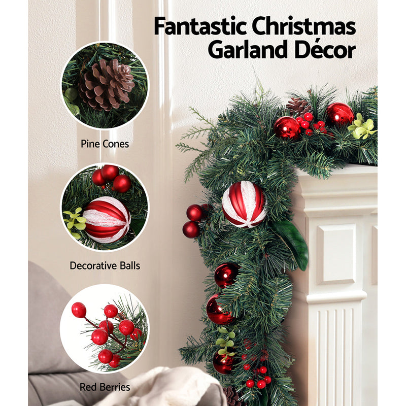 2.7m Christmas Garland