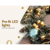 2.7m Christmas Garland with LED Lights Snowy