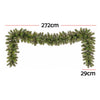 2.7M Pre-Lit Christmas Garland – 200 Tips & LED Lights