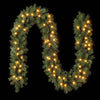 2.7M Pre-Lit Christmas Garland – 200 Tips & LED Lights