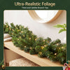2.7M Pre-Lit Christmas Garland – 200 Tips & LED Lights
