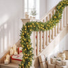 2.7M Pre-Lit Christmas Garland – 200 Tips & LED Lights