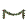3M Christmas Garland Pre-lit LED with Pine Cones Green