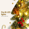 3M Christmas Garland Pre-lit LED with Pine Cones Green