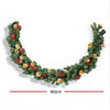 1.8m LED Christmas Garland with Pine Cones & Berries