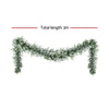 3M Christmas Garland Pre-lit LED Lights Snow Frosted Tips