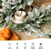 3M Christmas Garland Pre-lit LED Lights Snow Frosted Tips