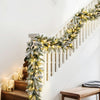 3M Christmas Garland Pre-lit LED Lights Snow Frosted Tips