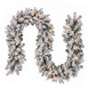 1.8M Pre-Lit Christmas Garland with Frosted Tips