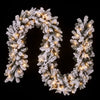 1.8M Pre-Lit Christmas Garland with Frosted Tips